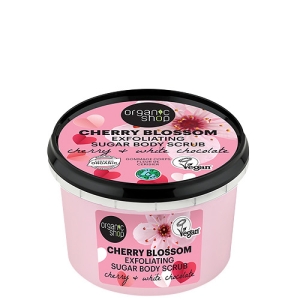 Organic Shop Cherry Blossom Hámlasztó testradír cseresznyével és fehér csokoládéval 250 ml