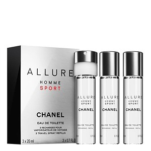Chanel Allure Homme Sport Eau De Toilette Utántöltő zsebparfümhöz 3x20 ml